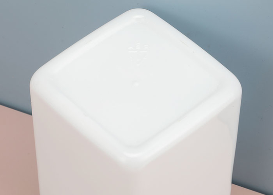Witte Vierkante Lege Plastic Flessen met Afsluitbare Pompen 400ml