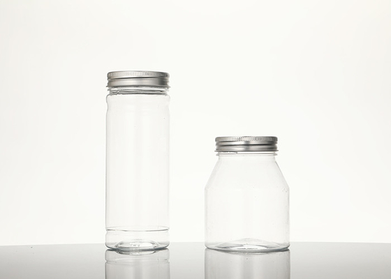 Brede Mond om het Plastic Schroefdopdeksel 295ML 380ML van Huisdieren Plastic JarsWith