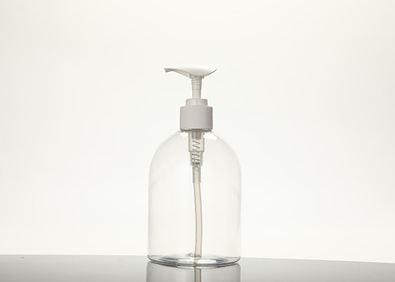De duidelijke Ronde Plastic 500ml-Fles van de Lotionpomp voor Kosmetische Shampoo
