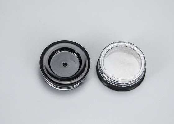 3g lege Plastic Kosmetische Kruik met Zwarte Deksels Uiterst kleine Make-up