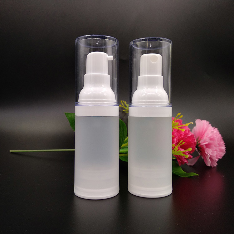 Ronde 30 ml plastic cosmetische containers synthetische vloeistof dispensers flip top sluiting type