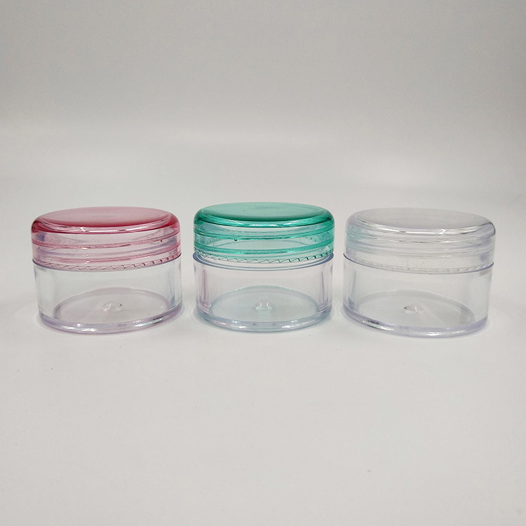 Kleine reiscontainers Plastic PS crèmes potten met deksel hervulbaar lekkagebestendige cosmetica make-up potten