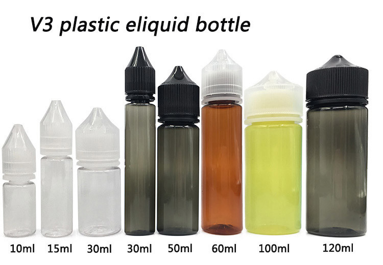 60 ml Squat / Slenderness PET Plastic Squeeze Dropper Vloeistof Gebruik Fles Met Kinder Tamper Proof Deksel