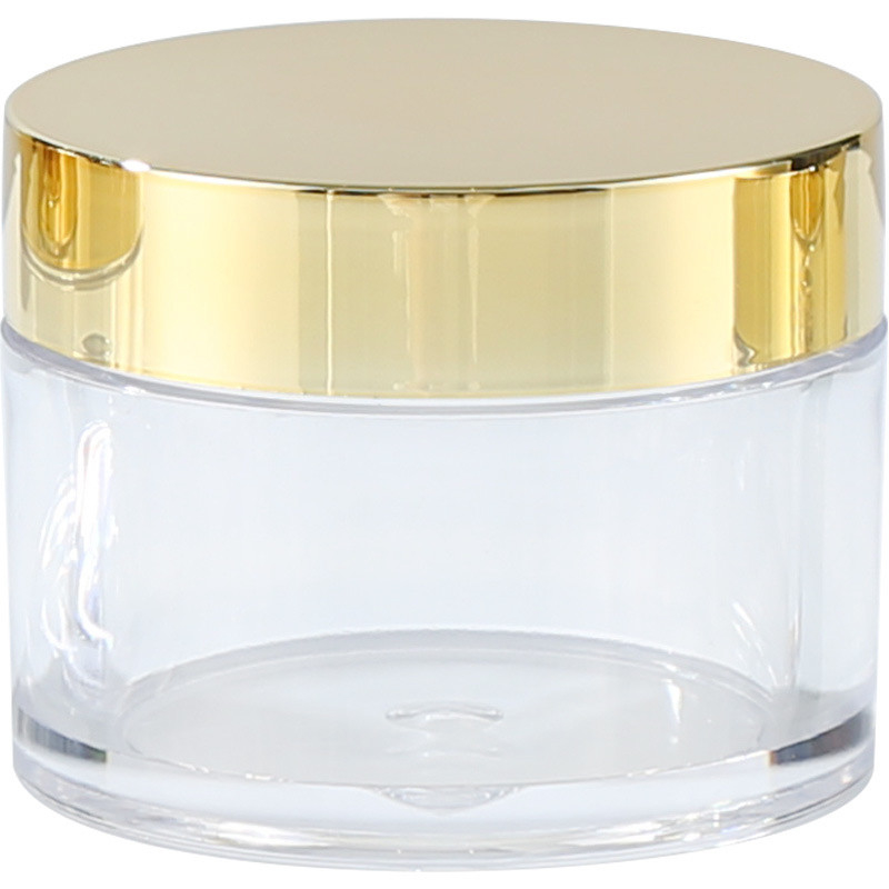 Custom Logo Cosmetische pot met glad oppervlak Transparent Custom Kleur Drukgevoelige Pakking