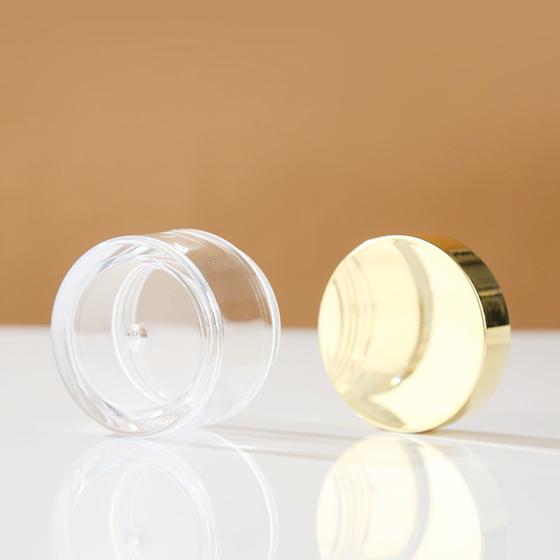 Aanpasbaar helder cosmetisch potje Set verschillende maten voor make-up huidverzorging drukgevoelige zegel