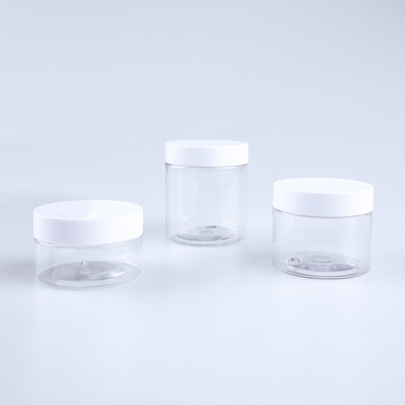 Groothandel 8oz 100ML 200ML 250ML 500ML Custom Leeg Breed Mond Luxe Plastic PE Cosmetic Body Butter Jar