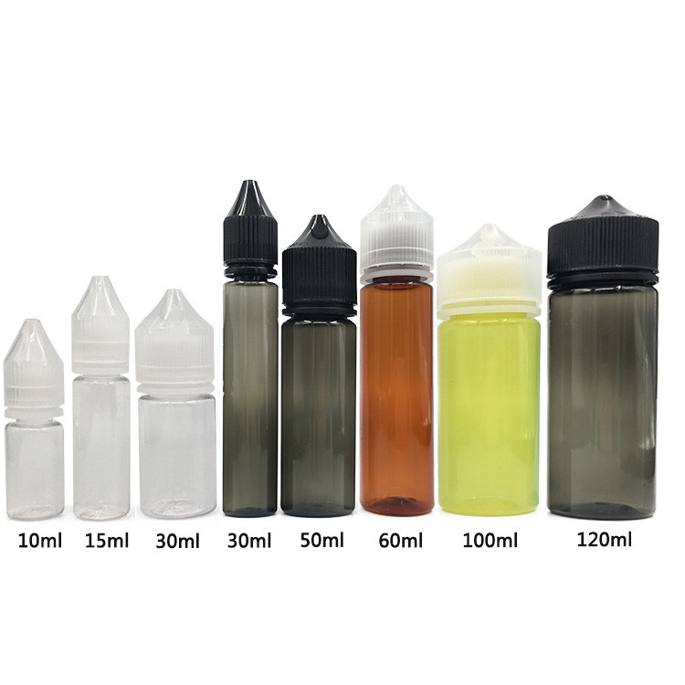 Ture Ronde 10ml 15ml 30ml 60ml 80ml 100ml Schroefdeksel Transparante E Vloeibare Fles