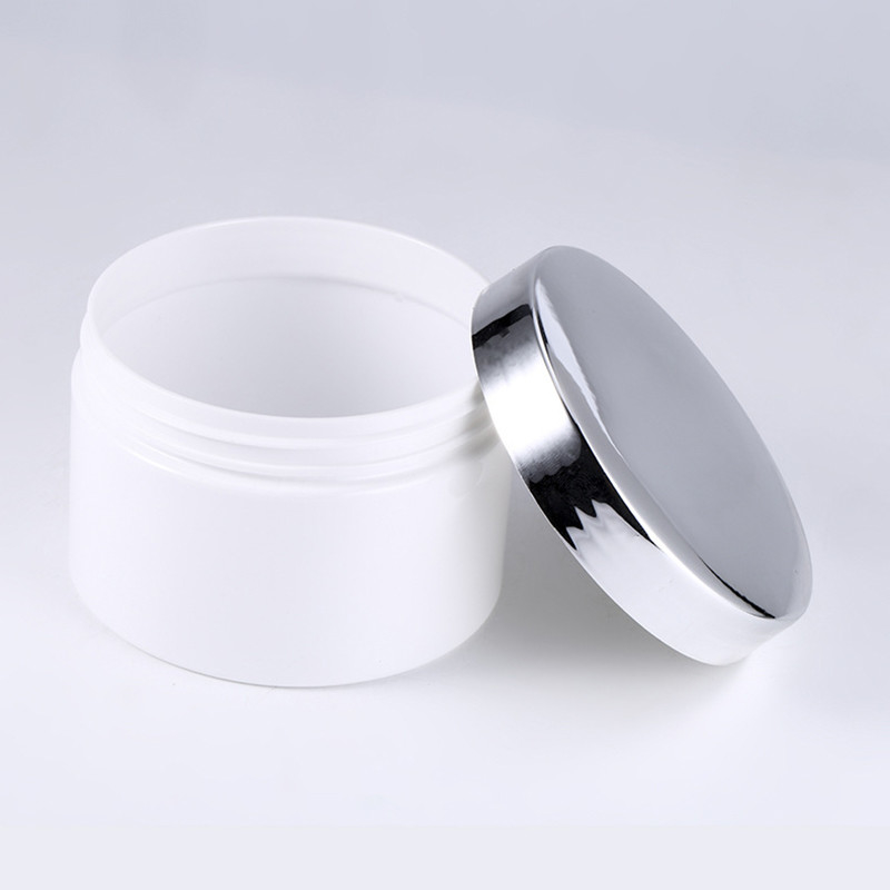 Doorzichtige plastic cosmetische pot met drukgevoelige of folieverzegeling voor zalf en crème