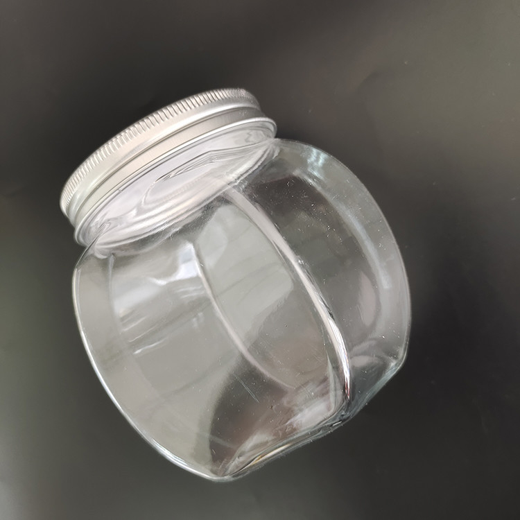 8oz duurzame plastic potten met aluminiumfolie en een aangepast etiket voor voedselopslag