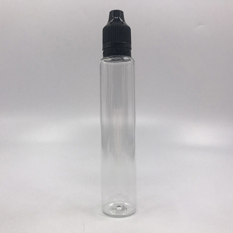 Transparante E-vloeistofffles met 18 mm nekgrootte en 10 ml 15 ml 30 ml 60 ml 80 ml 100 ml capaciteit
