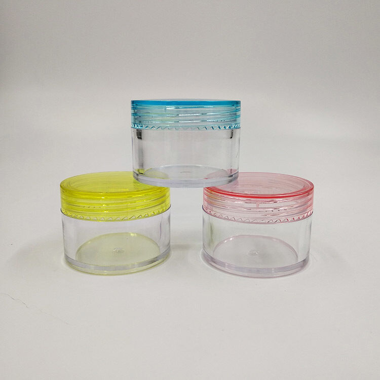 65 mm diameter Plastic Jar Containers met capaciteit 2 oz 3 oz 4 oz 5 oz 6 oz 7 oz 8 oz inclusief drukgevoelige afdichting Ontworpen voor verpakking