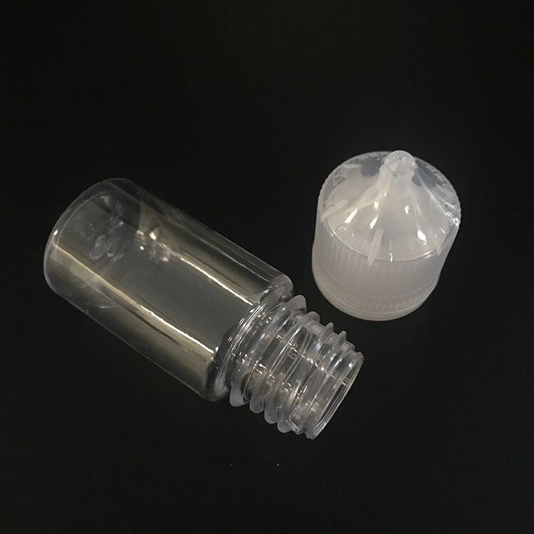 10ml 15ml 30ml 40ml 60ml 80ml 100ml capaciteit kindveilige hals type E vloeistof fles keuze voor e-juice verpakking en afdichting