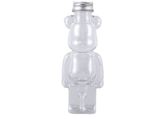 350 ml 400 ml 500 ml 700 ml warm verkocht maatvervaardiging voor huisdieren Plastic beervormige sapfles voor drankjes met dop en riemen