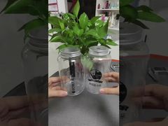 Groothandel Voedingsproducten Plastic PET Sap Melk Drank Leeg Fles Met Deksel