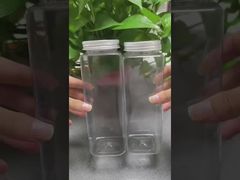 Groothandel Vierkante Drank Melk Sap Thee Drinken Plastic Fles met Deksel