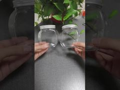 Doorzichtige PET-plastic potten voor snoep Koekjes en noten