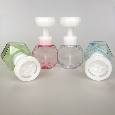 PP cap schuimpompfles met aangepast warm stempel logo en schermdruk
