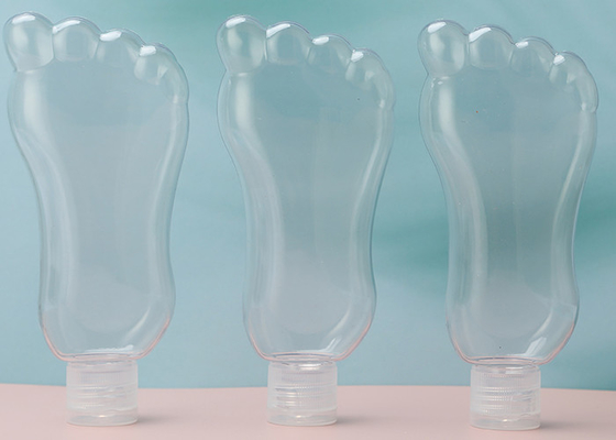Plastic Zeer belangrijke de keten van de voetvorm 30ml 60ml Navulbare Fles met Flip Cap