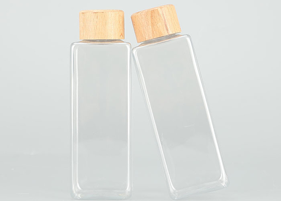 De lekvrije Plastic Schroefdopflessen van 200ml met Bamboedeksels